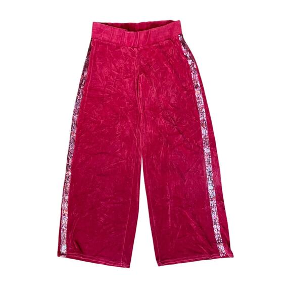 Vintage Y2k Apple Bottoms Velour Sweatpants Sweats Bimbocore 90s Wide Leg - Picture 1 of 6